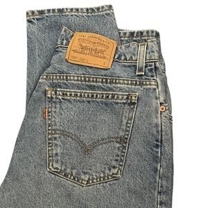 Vintage Levi's Jeans Orange Tab 951 | Made in USA | Relaxed Tapered Leg Denim